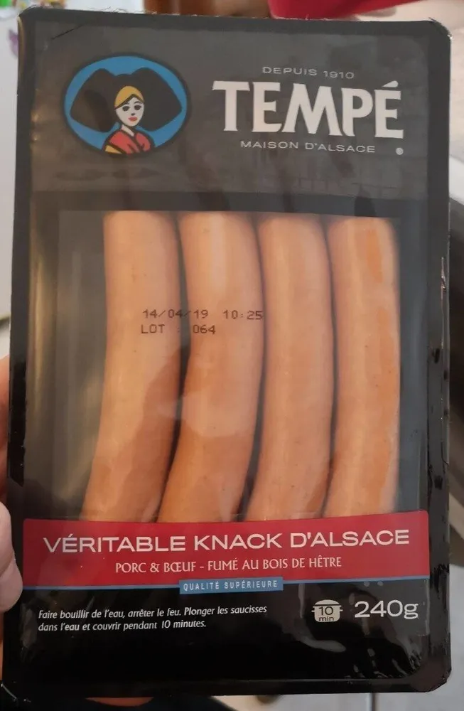 4 véritables knacks d'Alsace