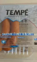 Tempe, Saucisses fumées d'alsace, la barquette de 4 400 gr