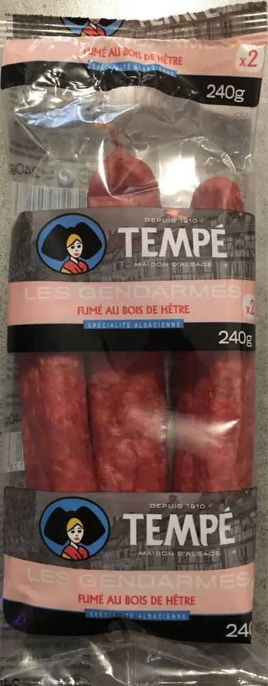 Saucisses Gendarmes Tempé, 2x120g