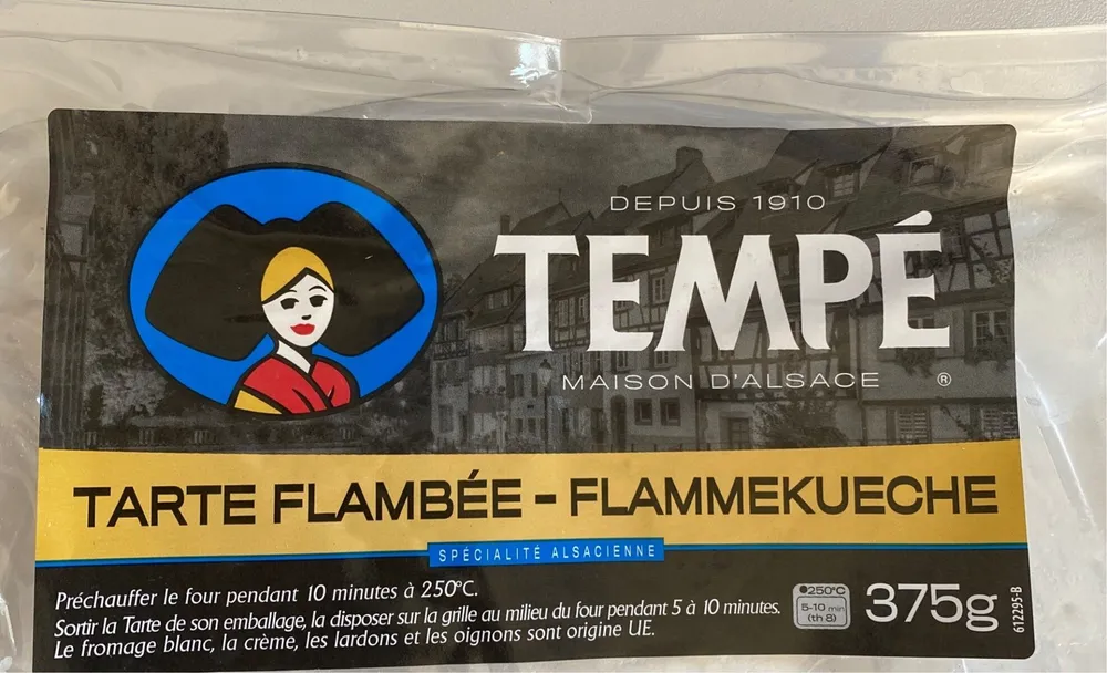 Flammenkuchen Elsass, Tarte Flambée D'alsace