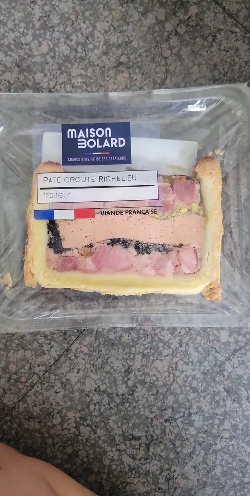 Pate croute Richelieu BOLARD, 1 tranche
