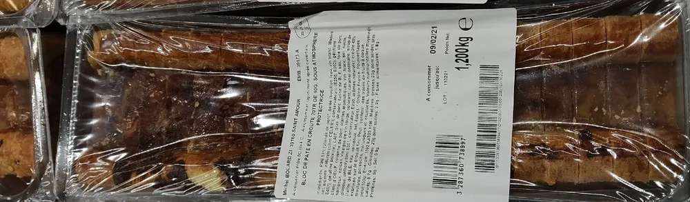 Bloc pate en croûte