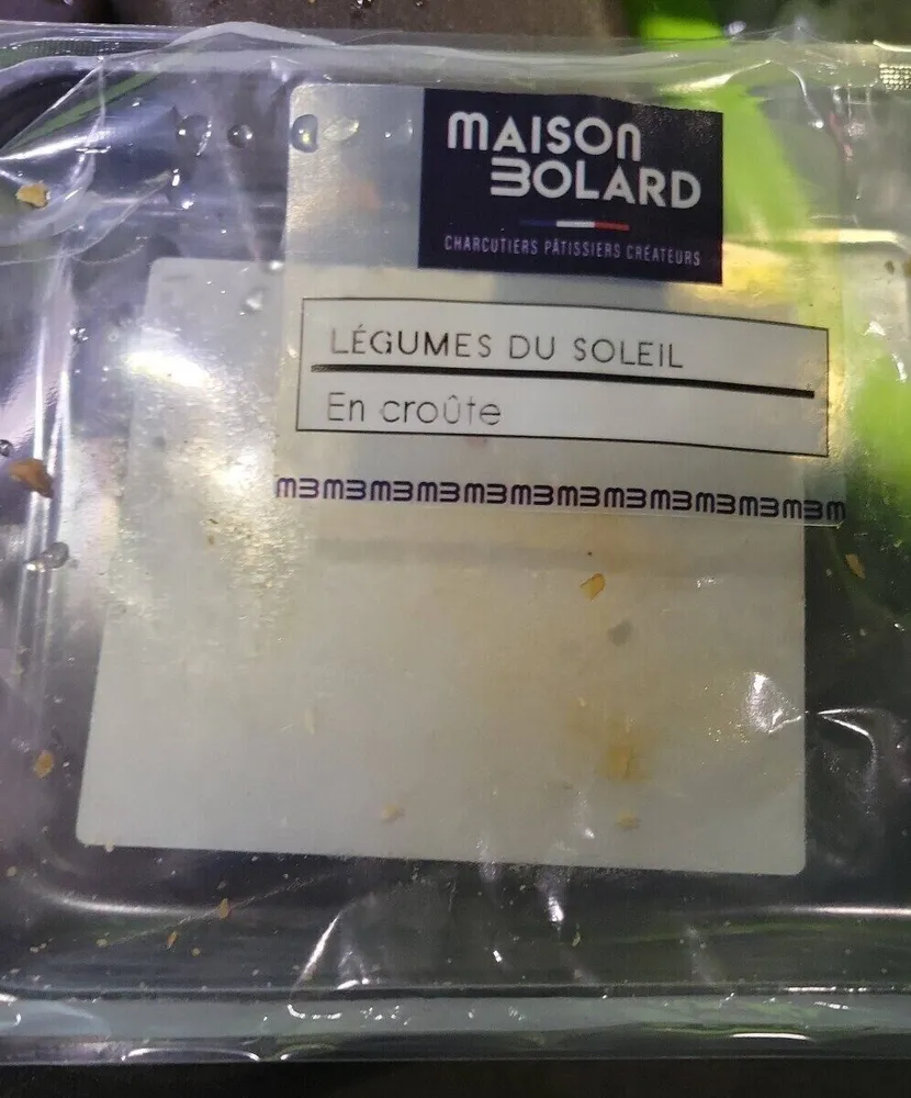 Legumes du soleil en croûte