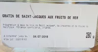 Gratin de saint Jacques aux fruits de mer