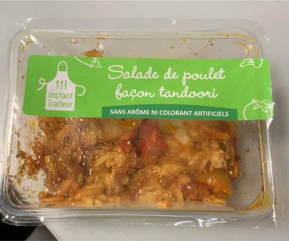 Salade de poulet facon tandoori
