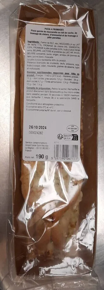 Pizza 4 fromages