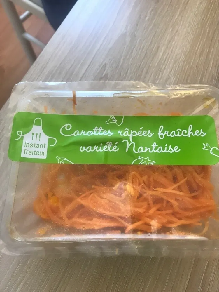 Carottes rapees fraiches variete nantaise