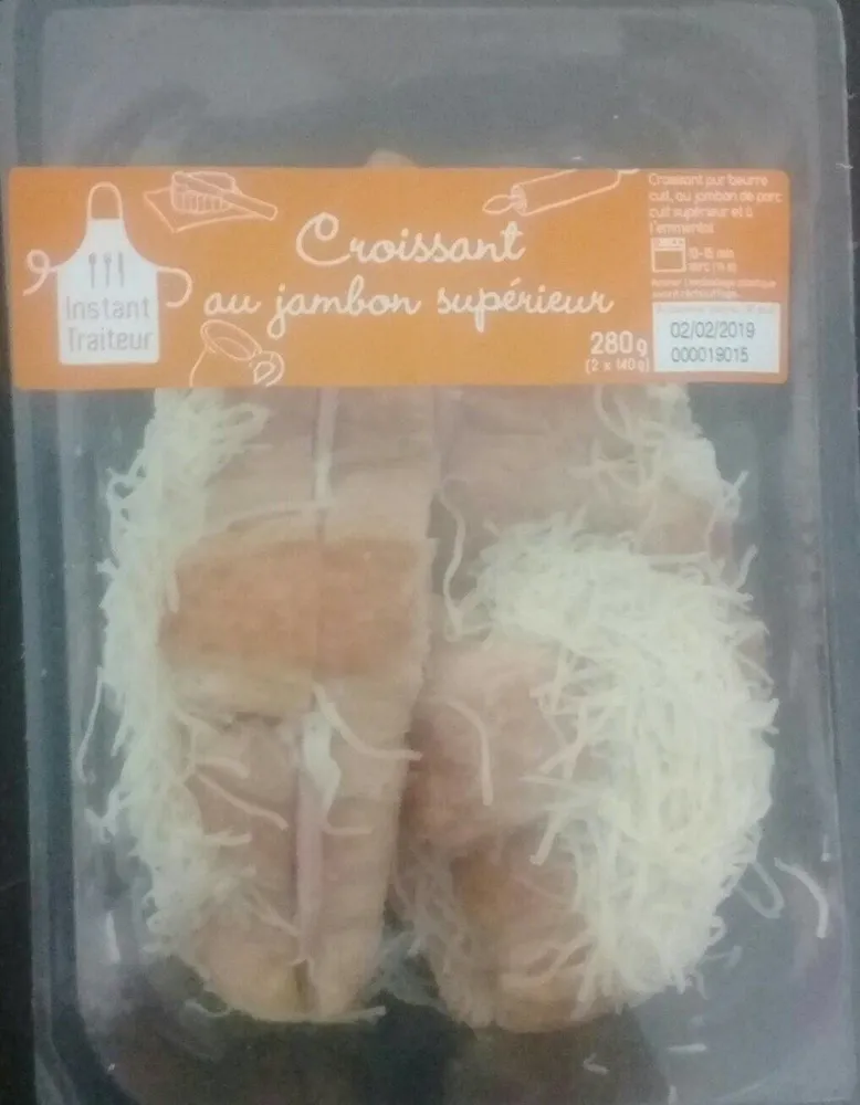 Croissant au jambon supérieur