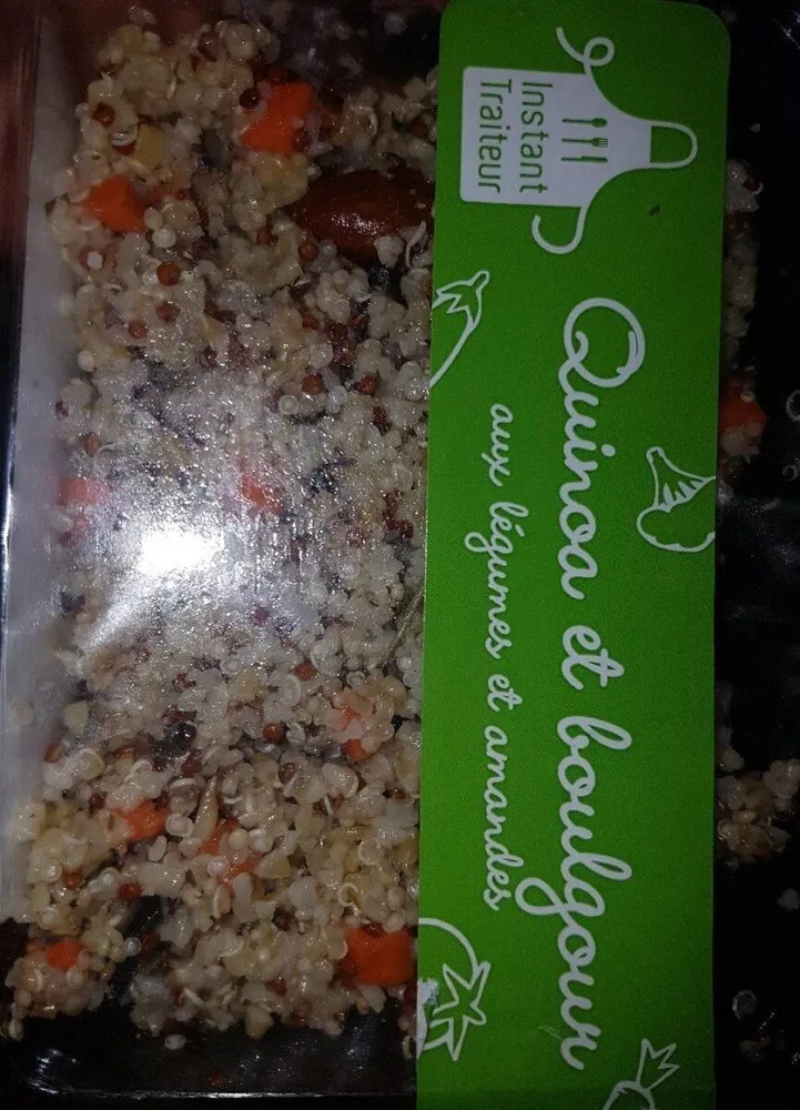 Quinoa et boulgour aux légumes  et amandes