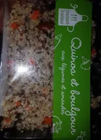 Quinoa et boulgour aux légumes  et amandes
