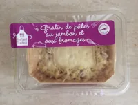 Gratin de pâtes au jambon et aux fromages