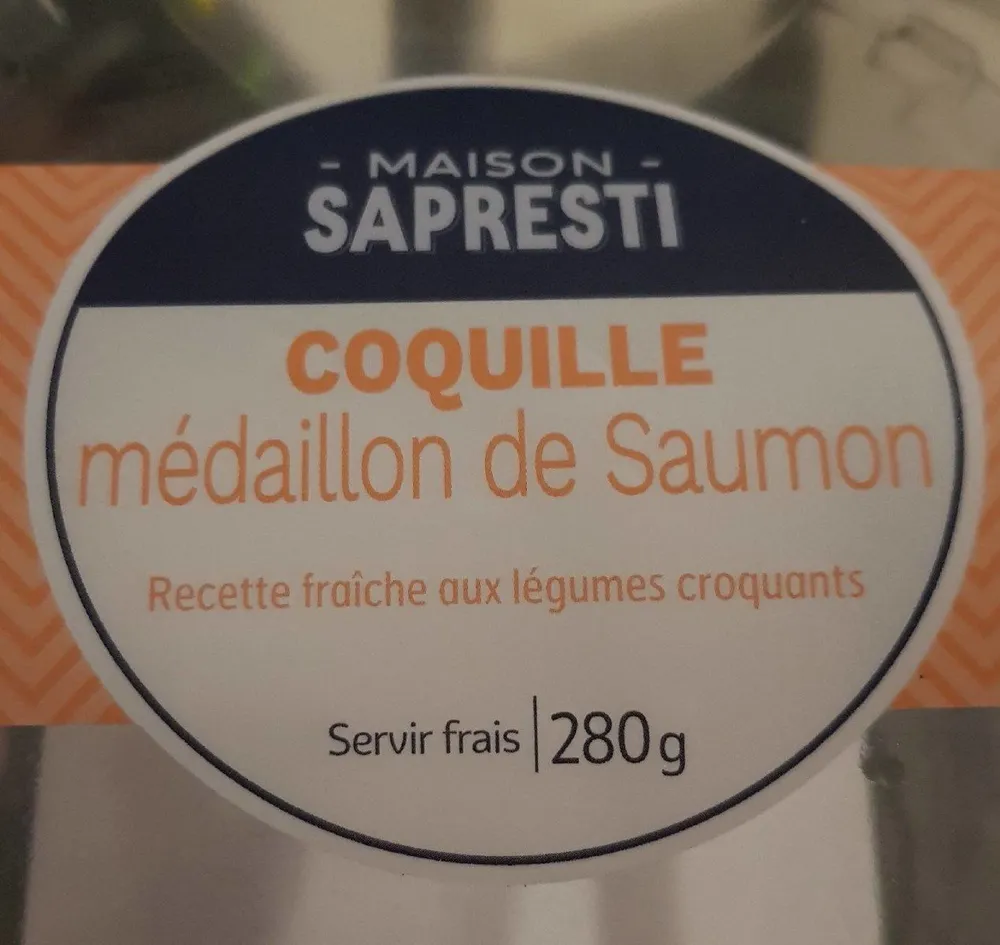 Coquille médaillon de saumon