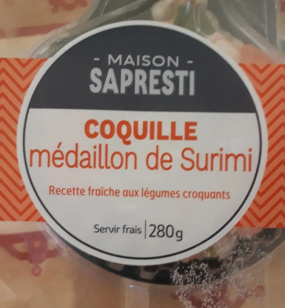Coquille médaillon surimi