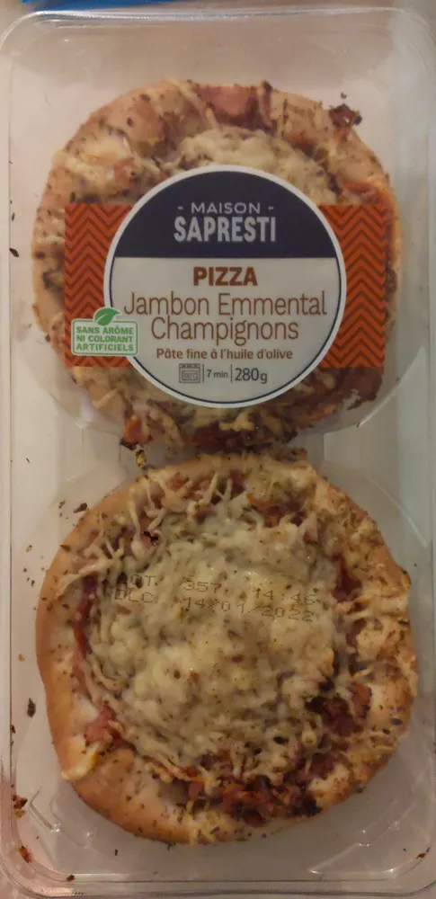 Pizza Jambon Emmental Champignons