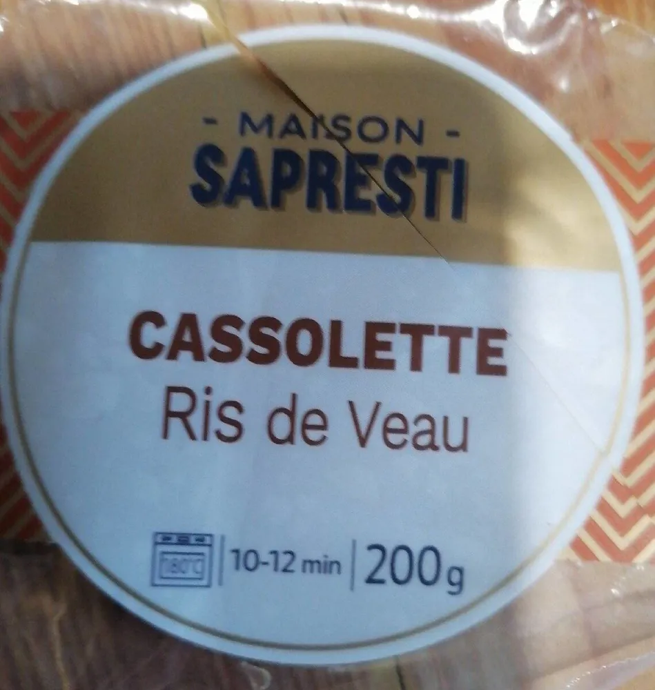 Cassolette ris de veau