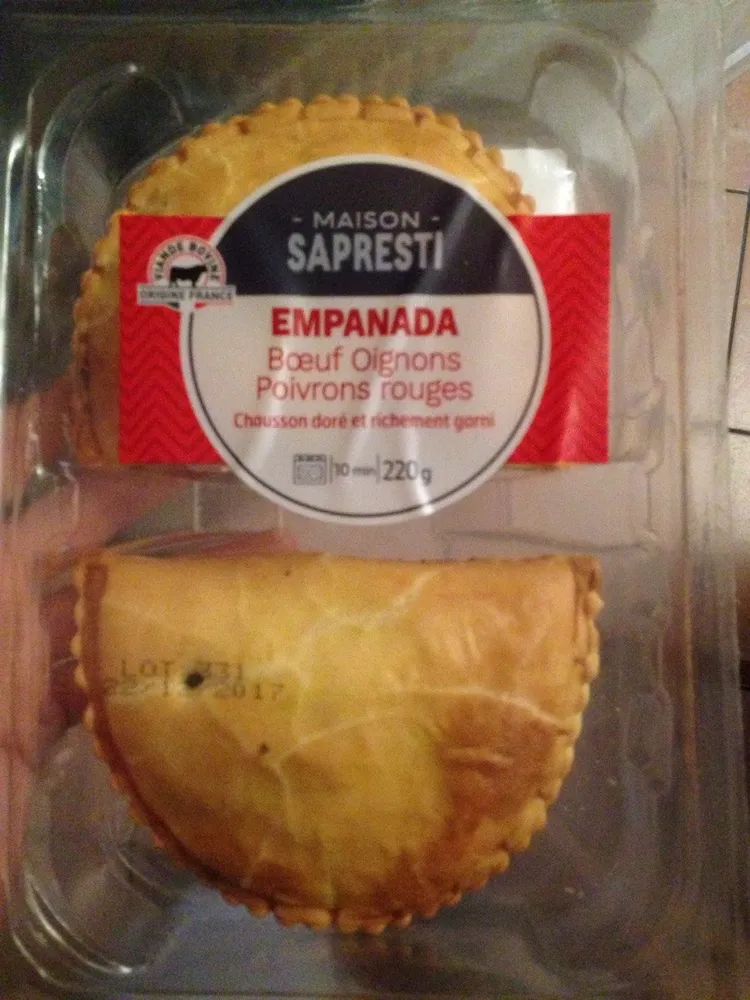 Empanada Boeuf Poivrons Rouges