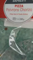 Pizza poivrons chorizo