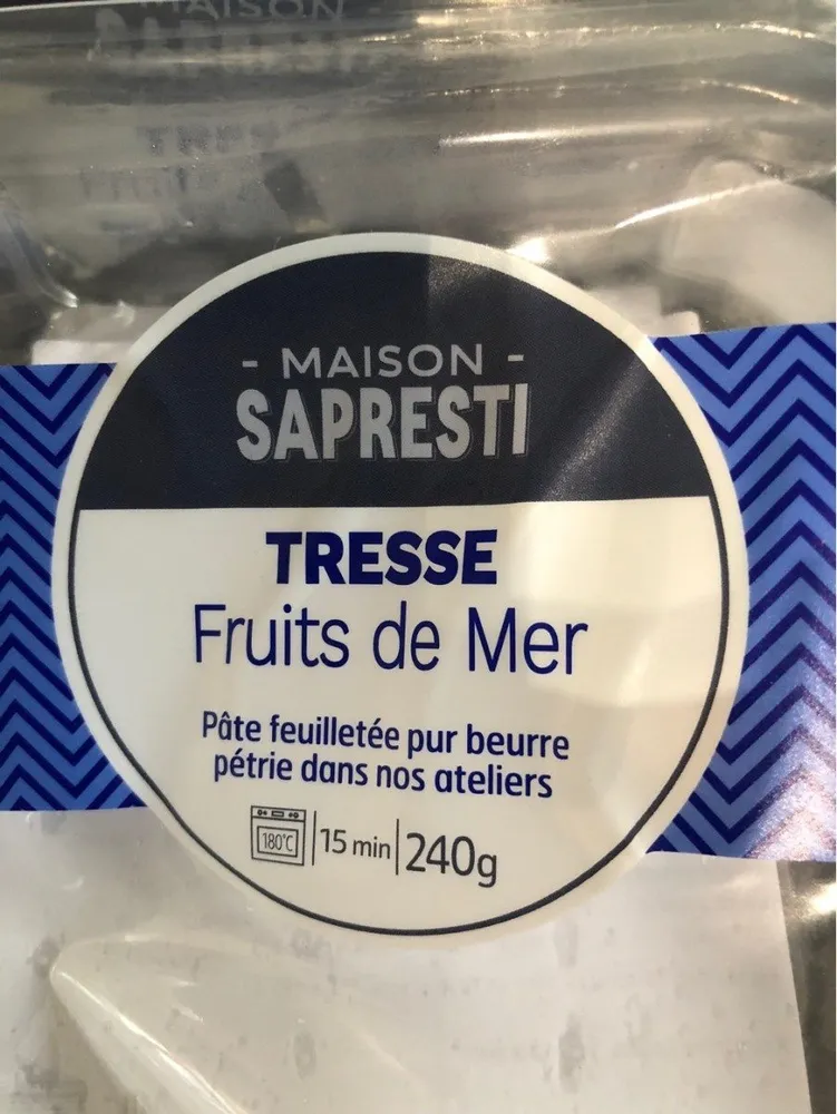 Tresse fruits de mer