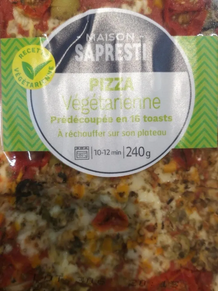 Pizza végétarienne sapresti