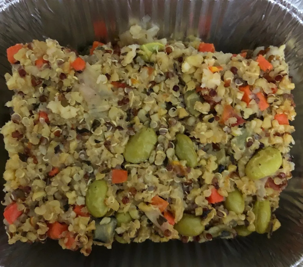 Gratin quinoa et boulgour