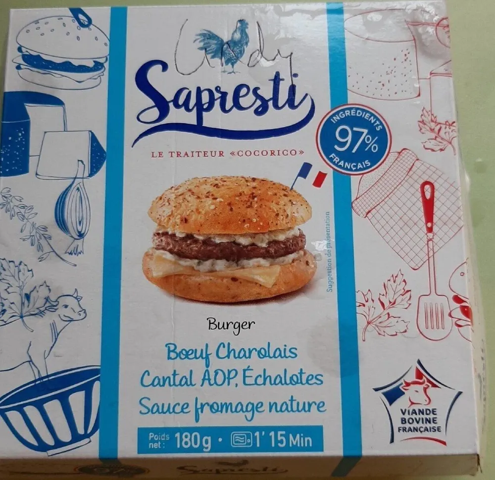 Burger bœuf charolais