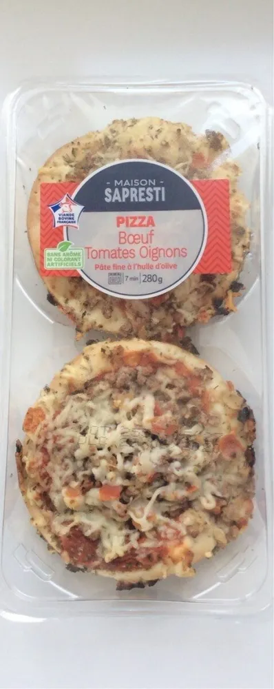 Pizza Boeuf Tomates Oignon