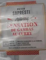 Sensation de gambas au curry