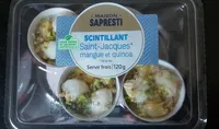 Scintillant Saint-Jacques mangue et quinoa