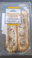 Barquette feuilletée saucisse de Montbéliard et moutarde
