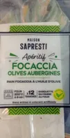 Apéritif FOCACCIA OLIVES AUBERGINES
