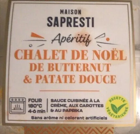 Chalet de Noël de butternut & patate douce