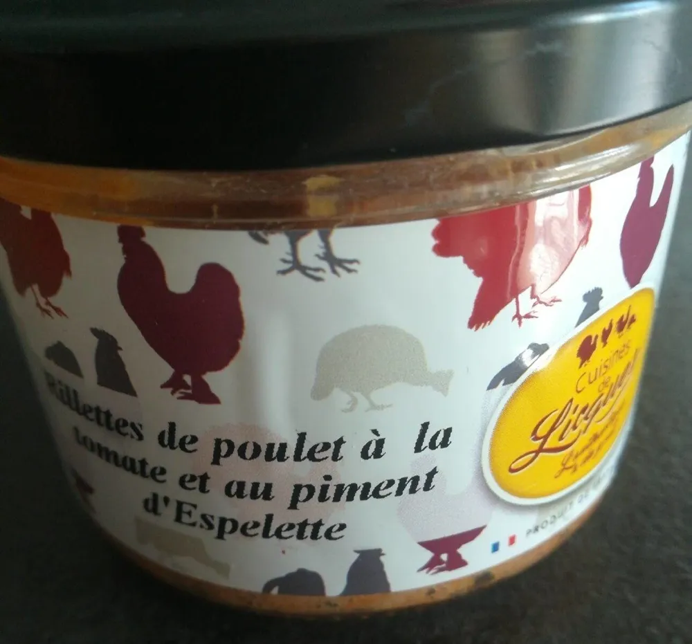 Rillettes de poulet à la tomate et au piment d'espelette