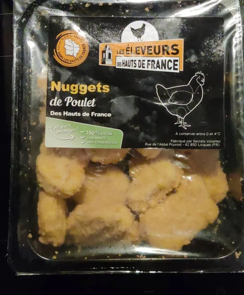 Nuggets de poulet des hauts de France