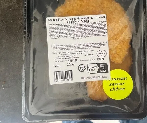 Cordon bleu chèvre