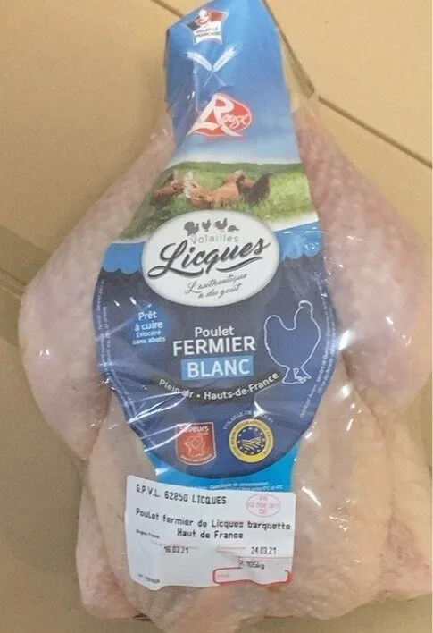 Poulet fermier IGP Licques Label rouge