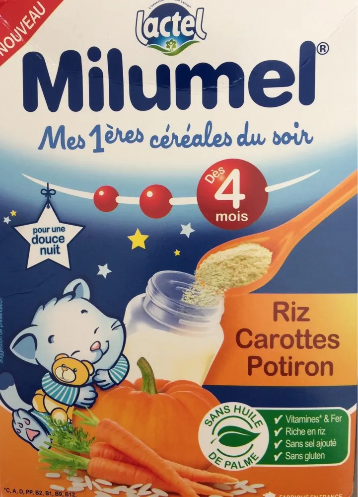 Mes 1ères céréales du soir Riz Carottes Potiron