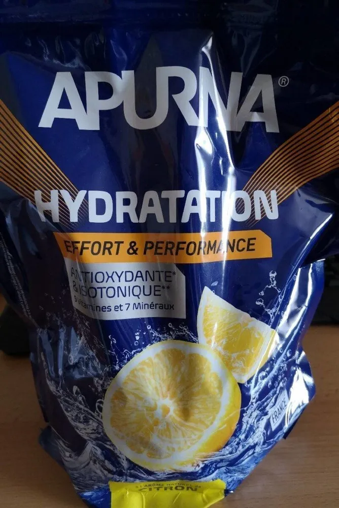 Hydratation Effort et performance Citron