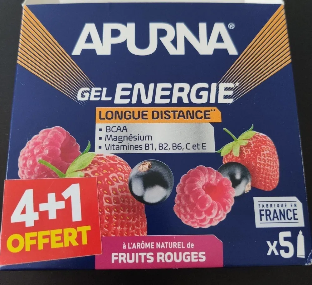 Gel Energie Longue Distance fruits rouges