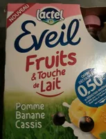 Éveil fruits et touche de lait pomme banane cassis