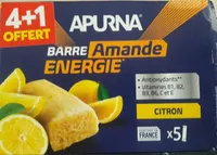 Barre amande énergie citron