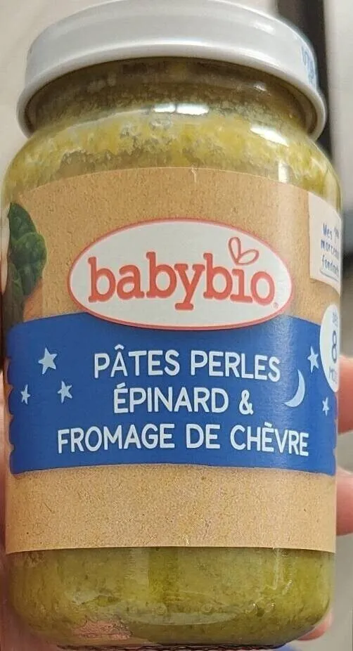 Pâtes perles épinards et fromage de chèvre