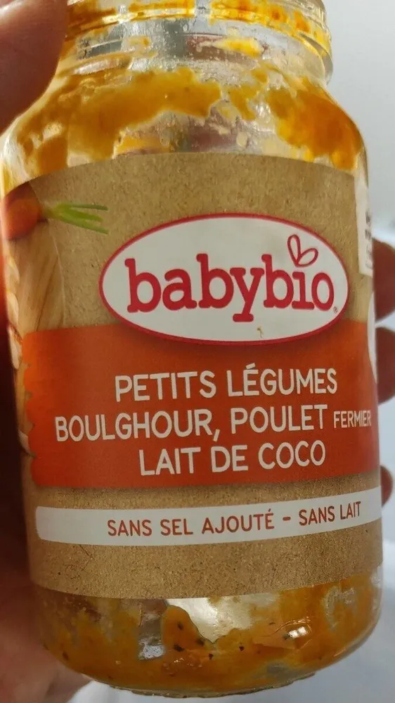 Petits légumes boulghour, poulet , lait de coco