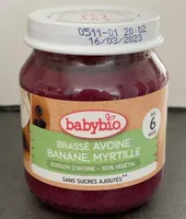 Brassé avoine banane, myrtille