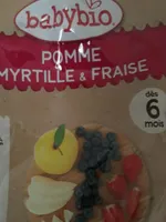 Compote pomme myrtille et fraise