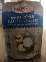 Brassé pomme fleur d'oranger a base de lait de vache francais