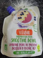 smoothie bowl banane poire de provence avoine açaï