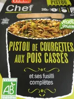 Chef PISTOU DE COURGETTES AUX POIS CASSÉS et ses fusilli complètes
