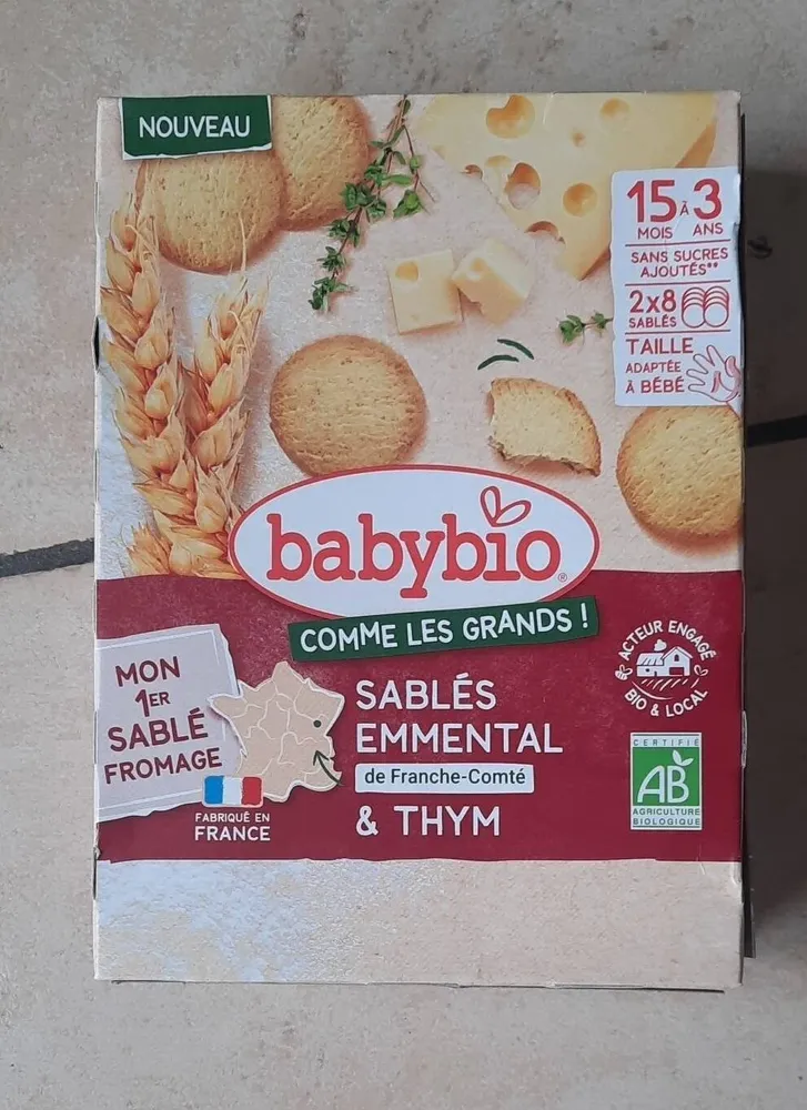 SABLÉS EMMENTAL de Franche-Comté & THYM