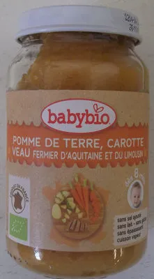 200 G PETIT POT BEBE MENU FERMIER VEAU