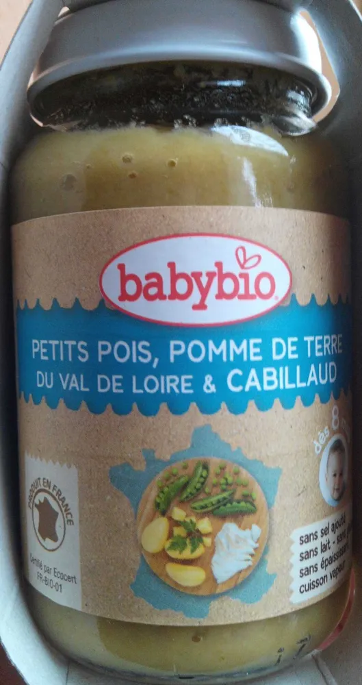 Petits pois, pomme de terre du Val de Loire & Cabillaud